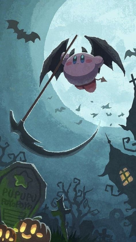 Kirby Pokemon, Kirby Stuff, Game Wallpaper, Kirby Character, Kirby Art, Nintendo Art, Hell Yeah, Halloween Wallpaper, 귀여운 동물