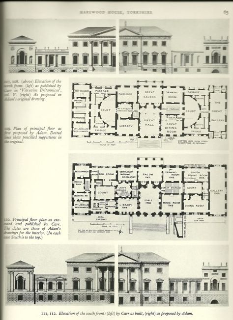 Royal Interiors, Part II Country House Floor Plan, 1910 House, Manor House Plans, Manor Floor Plan, Mansion Plans, Castle Floor Plan, Harewood House, Architectural Renderings, English Architecture