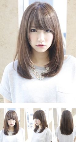 Side Bangs For Oval Face, Hair Oval Face Shape, Oval Face Haircut, Blue Black Colour, Side Bang Haircuts, Oval Face Bangs, Makeup Asia, Japan Hair, Hair Pick