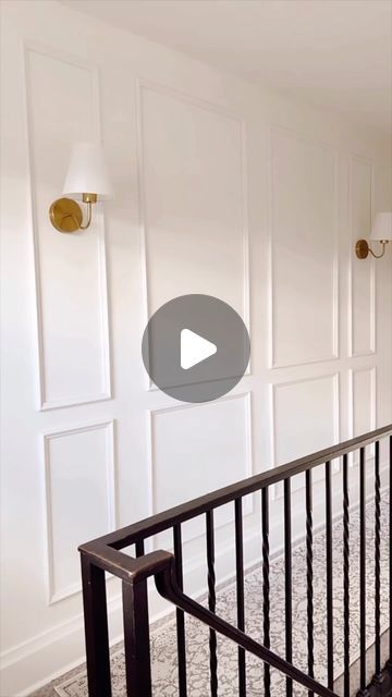 Luxe Architectural | Door & Wall Moulding Kits | Wow! Talk about an elevated and luxe look! ✨️ Our friend, @designbyoccasion’s hallway transformation turned out absolutely stunning... | Instagram Hallway Millwork, Hallway Panelling Ideas, Wall Moulding Ideas, Hallway Transformation, Wall Molding Living Room, Hallway Panelling, Wall Molding Design, Wall Moulding, Wall Appliques