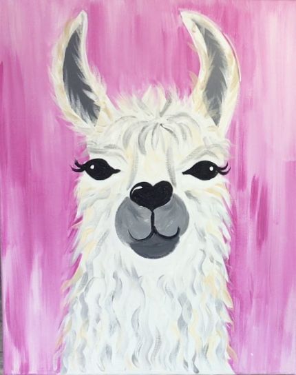 Llama Painting - Easy - Step By Step Acrylic Tutorial Alpaca Drawing, Llama Drawing, Llama Painting, Easy Canvas Painting Ideas, Colorful Animal Paintings, Acrylic Painting Ideas For Beginners, Dyi Art, Animal Canvas Paintings, Easy Acrylic Painting Ideas