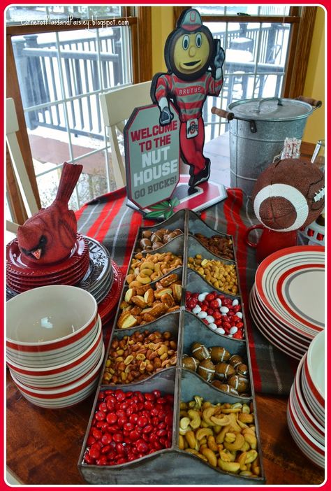 Corner of Plaid and Paisley Ohio State Food, Tailgate Ideas, Tailgate Food, The Ohio State University, Ohio State Football, Work Schedule, Championship Game, Football Party, Ohio State University