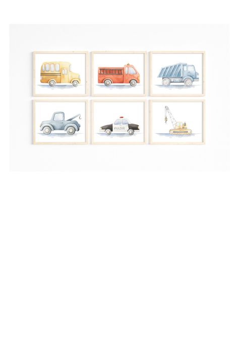 Set of 6 City Transport posters set in instant digital download for nursery printables. This listing is for a digital download and no physical product will be shipped. You will get JPG file(s) that you can print at home or at shop. Nursery And Playroom, City Vehicles, Transportation Poster, Playroom Wall Decor, Nursery Playroom, Themed Nursery, Playroom Wall, This City, Nursery Themes