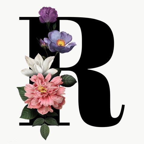 Floral Monogram Letter, Floral Font, Stylish Alphabets, Elegant Logo Design, Alphabet Font, Floral Alphabet, Alphabet Wallpaper, Fancy Letters, Lettering Alphabet Fonts