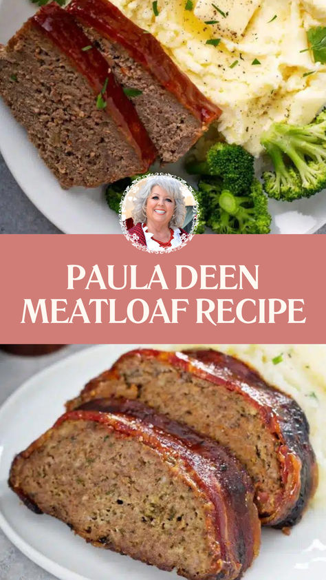 Paula Deen Meatloaf Recipe Paula Deen Meatloaf With Oats, Paula Deen's Meatloaf Recipe, Paula Dean Meatloaf, Best Meatloaf Ever Recipe, Meatloaf Recipes Crackers, Meatloaf Recipes Paula Deen, Paula Deans Meatloaf Recipes, Sweet Meatloaf Recipes, Hamburger Meatloaf Recipes