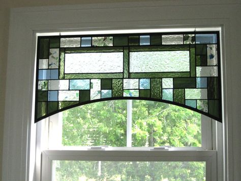 Stained glass valance design Noah's Arc adds wonderful color to a room Noah's Arc, Valance Patterns, Handmade Wooden Bowls, Maine Gifts, Stained Glass Studio, Making Stained Glass, Custom Stained Glass, Woodworking Plan, Stained Glass Panels