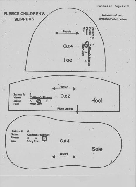 LDS Mom to Many: Free Fleece Slipper Pattern - Adjust Size with a Copy Machine Sewing Slippers, Felt Baby Shoes, Copy Machine, Slipper Pattern, Moccasin Pattern, Doll Shoe Patterns, Baby Shoes Diy, Diy Slippers, Shoes Pattern