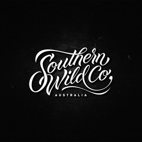 Southern Logo Design, Hand Lettering Logo Design, Logotype Inspiration, Hand Lettering 101, Southern Brands, Letter Mark Logo, Southern Logo, Text Label, Lettering Logotype