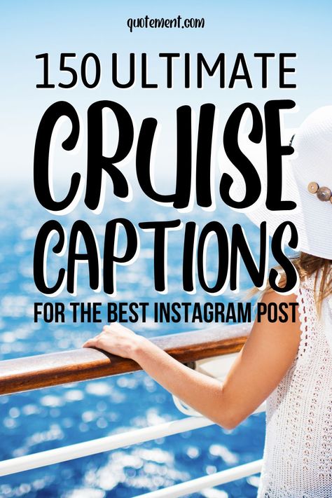 Are you ready to share your fabulous cruise pics on your social media? Read on and discover the best cruise captions for Instagram anywhere on the web! Cruise Instagram Story, Cruise Vacation Quotes, Cruise Captions, Cruise Pics, Cruise Photography, Cruise Ship Pictures, Ship Quotes, Couple Cruise, Cruise Quotes