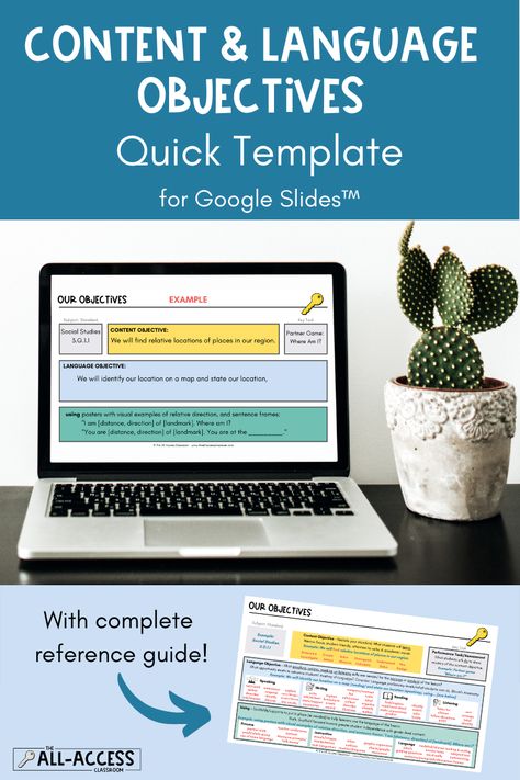 How to Write Objectives for Lesson Plans with Embedded Language Support - The All-Access Classroom