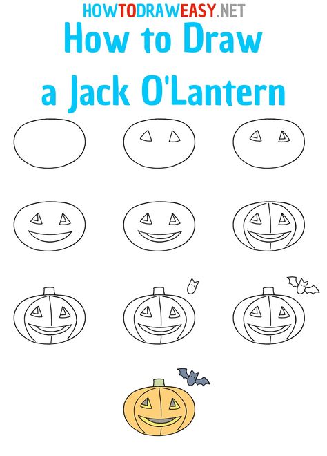 How to Draw a Jack o lantern step by step #Halloween #Holidays #Pumpkin #PumkinFace #ScaryPumpkin #Bat #HalloweenBat #HalloweenDrawing #HowtoDrawHalloween #HalloweenDrawingTutorials #StepbyStepHalloweenDrawing #EasyHalloweenDrawing #HowtoDrawaJackOlantern #JackOlanternDrawing #EasyLanternDrawing Easy To Draw Halloween Pictures, How To Draw A Jack O Lantern, Draw A Jack O Lantern, Scary Halloween Drawings, Fall Sketches, Easy Halloween Drawings, Draw Halloween, Lantern Drawing, Easy Pictures To Draw