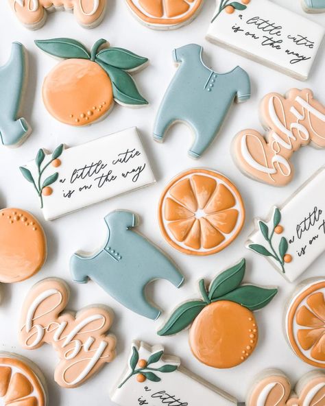 Tangerine Baby Shower Ideas, Citrus Baby Shower Ideas, Baby Shower Ideas Orange, Fruit Baby Shower Theme, Cutie On The Way Baby Shower Theme, Orange Baby Shower Ideas, A Little Cutie Baby Shower Theme, June Baby Shower Ideas, Cutie Orange Baby Shower Theme