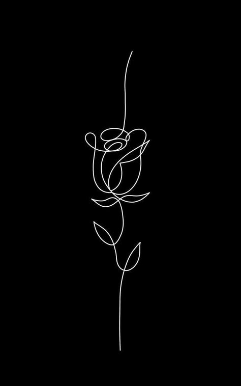 Girly Wallpaper Black, Black And White Doodles Simple, Black Outline Drawings, Line Art Black Background, Line Art Tshirt, Tattoo Wallpaper, Simple Flower Drawing, Flower Background Design, Doodle Art Flowers