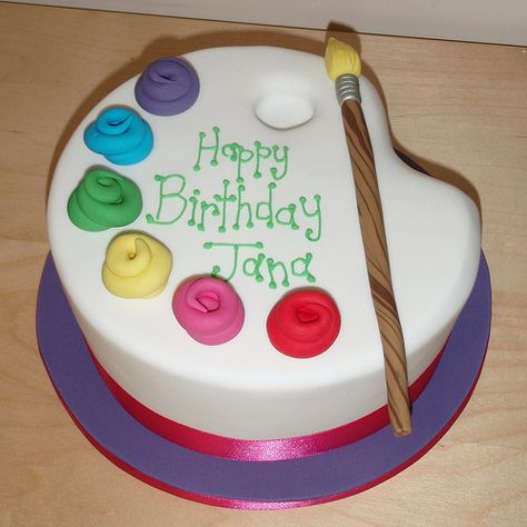 Painter Cake, Art Birthday Cake, Paint Cake, Artist Cake, Painting Birthday Party, Artist Birthday, Art Birthday Party, Baking Business, Painting Party