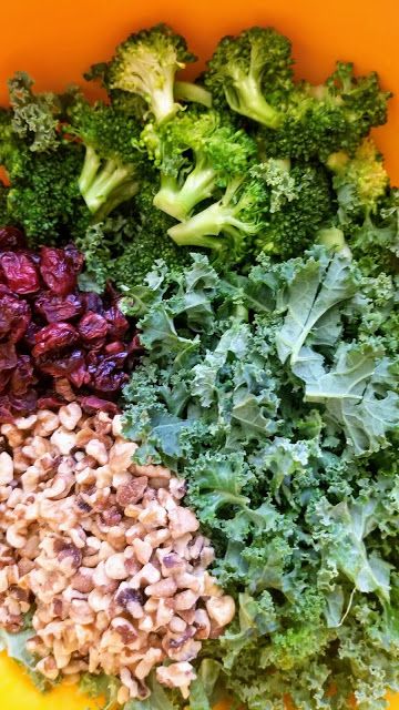 Kale Broccoli Salad, Broccoli Kale Salad, Kale Power Salad, Power Salad, Kale Salad Recipes, Running Mom, Food Recipes Easy, Ham Salad, Dry Mustard