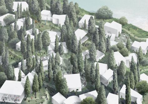 Junya.ishigami . MUSEUM IN THE FOREST . Podgorica afasia (4) – a f a s i a Junya Ishigami, Respect Each Other, Tree Plan, Sou Fujimoto, Walking Paths, Architecture Rendering, Japanese Architecture, New Forest, History Museum