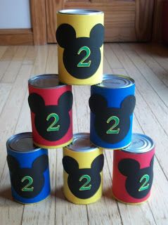 Disney Themed Activities, Disney Games For Kids, Disney Themed Games, Mickey Mouse Preschool, Disney Party Diy, Birthday Bowling, Disney Lessons, Disney Crafts For Kids, Mickey Mouse Crafts