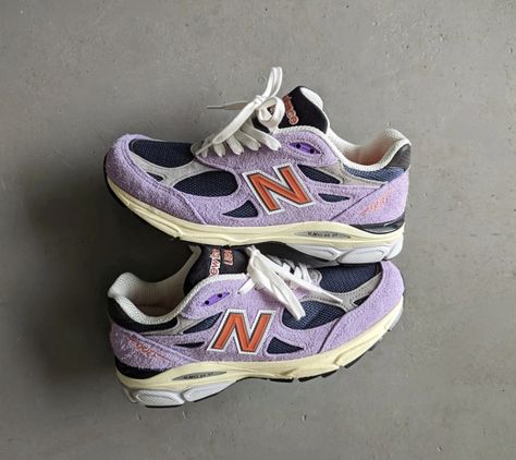 #newbalance #990 #v3 #santis #purple #suede #sneaker #sneakers #shoes New Balance 990v3 Teddy Santis, Purple Widgetsmith, Purple New Balance, Cinderella Slippers, New Balance 990v3, Teddy Santis, Cinderella Slipper, Sneakers Box, Street Style Outfits Men