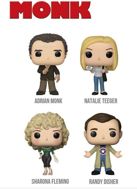 Monk Serie, Monk Show, Natalie Teeger, Monk Tv Show, Mr Monk, Adrian Monk, Tony Shalhoub, Detective Aesthetic, Funko Pop Dolls