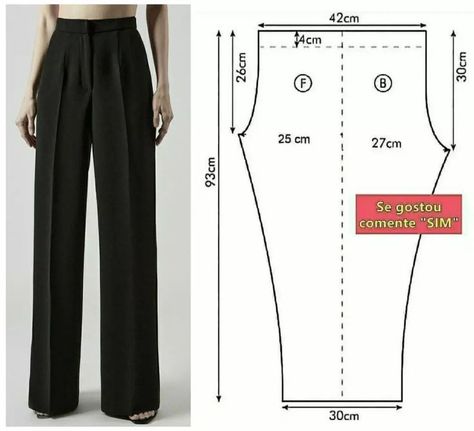 Photos On Kaavat In 2024 image and visual related images Linen Pants Pattern, Diy Clothes Patterns, Clothing Pattern Design, Trousers Pattern, Trouser Pattern, Dress Patterns Diy, Easy Dress Sewing Patterns, Dress Sewing Tutorials, Sewing Clothes Women