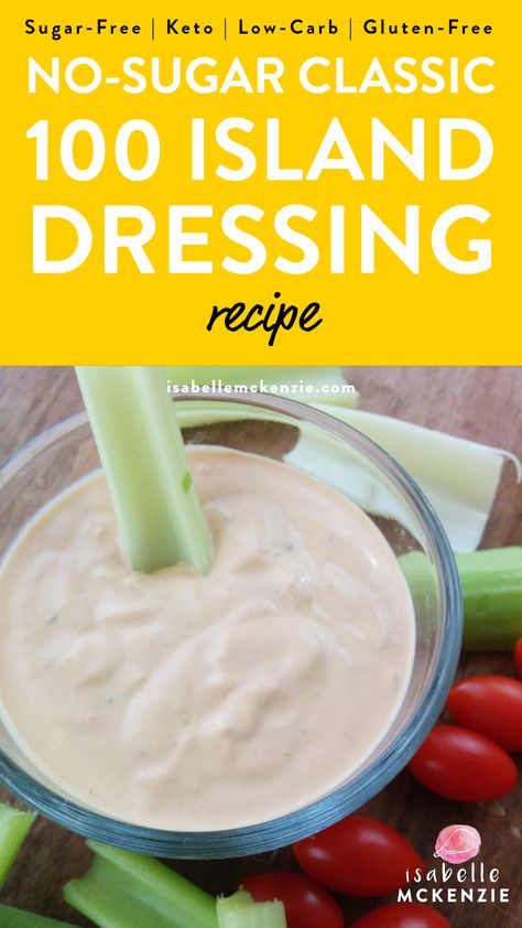 1000 Island Dressing, Sugar Free Dressing, Homemade Thousand Island Dressing, Recipes Dips, 1000 Island, Keto Sauces, Homemade Ketchup, Thousand Island, Thousand Island Dressing