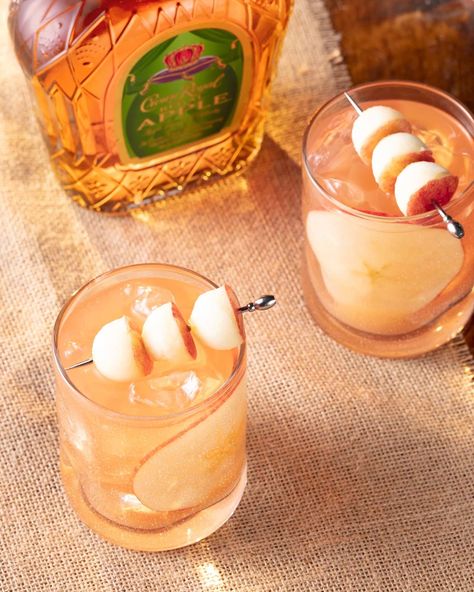 Apple Bomb Whisky Cocktail Recipe | Crown Royal Apple Crown Royal Recipes Cocktails, Apple Crown Royal Recipes, Apple Crown Drinks, Jim Beam Apple Recipes, Royal Drink, Bartender Game, Crown Royal Recipes, Crown Drink, Whisky Cocktail Recipes