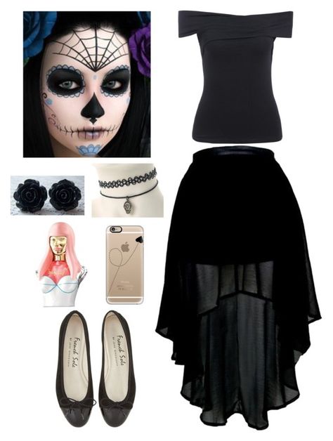 Catrina Outfit Costume Ideas, Catrina Costume, Up Halloween, Nicki Minaj, Halloween Face Makeup, Lookbook, Polyvore Image, Streetwear Brands, Halloween