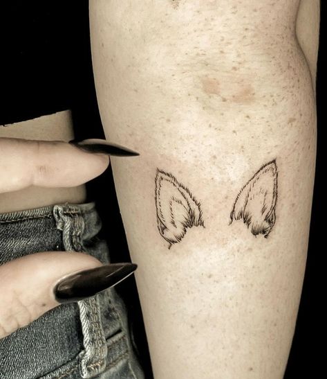 Dog Memorial Tattoos German Shepherd, Gsd Tattoo Simple, German Shepherd Ears Tattoo Outline, Dog Theme Tattoo, German Shepherd Line Tattoo, German Shepherd Ears Tattoo, Belgian Malinois Tattoo, Tattoos German Shepherd, Malinois Tattoo