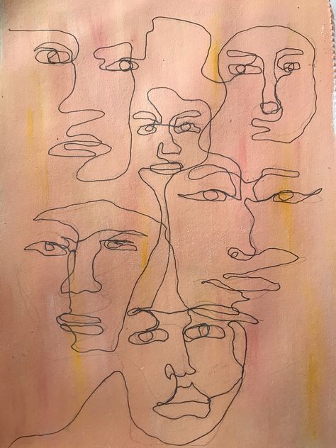 Continuous Line Portrait, Continuous Line Drawing Face, Consumerism Art, Contour Line Drawing, Contour Line, Alberto Giacometti, Drawing Portrait, Continuous Line Drawing, Basic Drawing