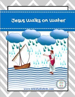 Water Crafts Preschool, Bedtime Blessings, Jesus Preschool, Peter Walks On Water, Jesus Walks On Water, Water Lessons, Bible Homeschool, Kids Worship, Jesus Crafts