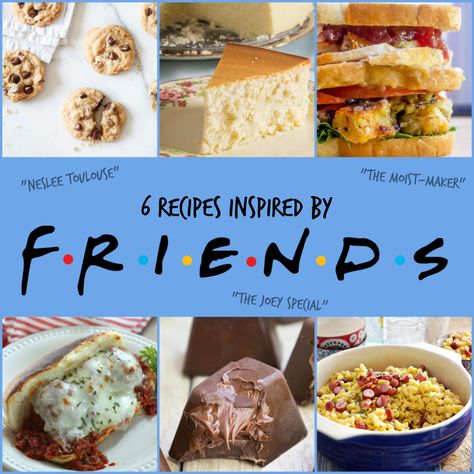 Friends Thanksgiving Recipes, Friends Tv Show Recipes, Friends Cheesecake Recipe, Friends Thanksgiving Sandwich, Recipes From Friends Tv Show, Friends Food Tv Show, Friends Food Ideas, Ross’s Thanksgiving Sandwich, Friends Themed Thanksgiving