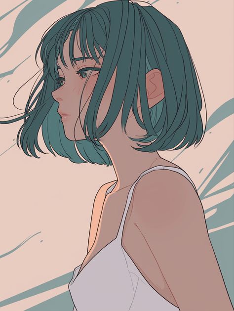 Anime Hair In Wind, Webtoon Art, Blue Veil, Hair In The Wind, Discord Pfps, Anime Family, Women Art, Anime Hair, Cute Profile Pictures