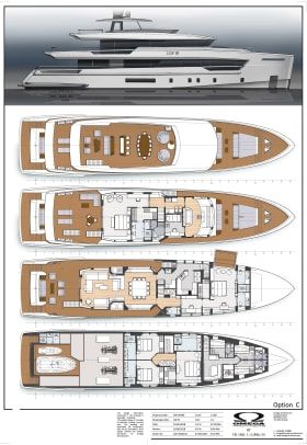 Bloxburg Yacht, Yacht Layout, Built In Sofa, Small Yachts, Guest Cabin, Yacht Interior, Lower Deck, Large Balcony, Spa Tub