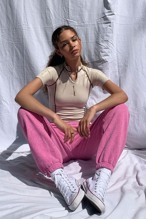 iets frans... Candy Pink Joggers | Urban Outfitters UK Iets Frans Joggers, Pink Joggers Outfit, Athleisure Joggers, Pink Sweats, Pink Joggers, Joggers Track Pants, Joggers Outfit, Tie Dye Hoodie, Candy Pink