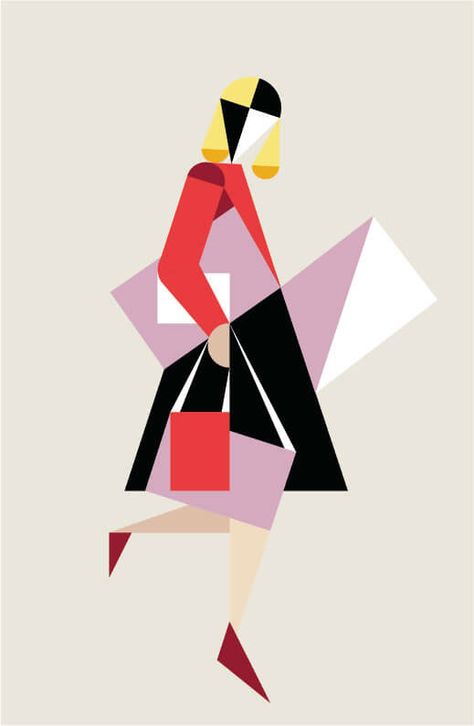 Form In Art, Elements Of Design Shape, Geometric People, Colorful Combinations, Geometric Artists, Geometric Shapes Design, Illustration Series, Geometric Shapes Art, Minimal Painting