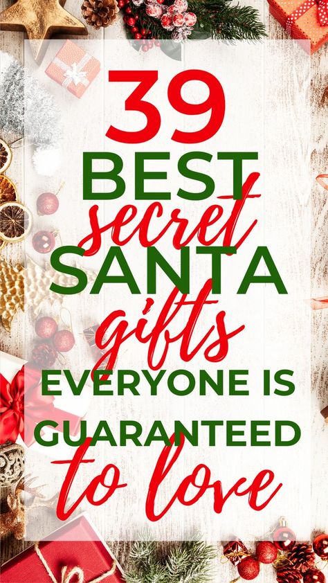 Amazing! There is something for everyone in this insanely good list of best secret santa gift ideas! Secert Santa, Secret Santa List, 10 Secret Santa Gifts, Secret Santa Game, Santa Notes, Kids Secret Santa, Work Secret Santa, Secret Santa Gift Ideas, Secret Santa Christmas Gifts