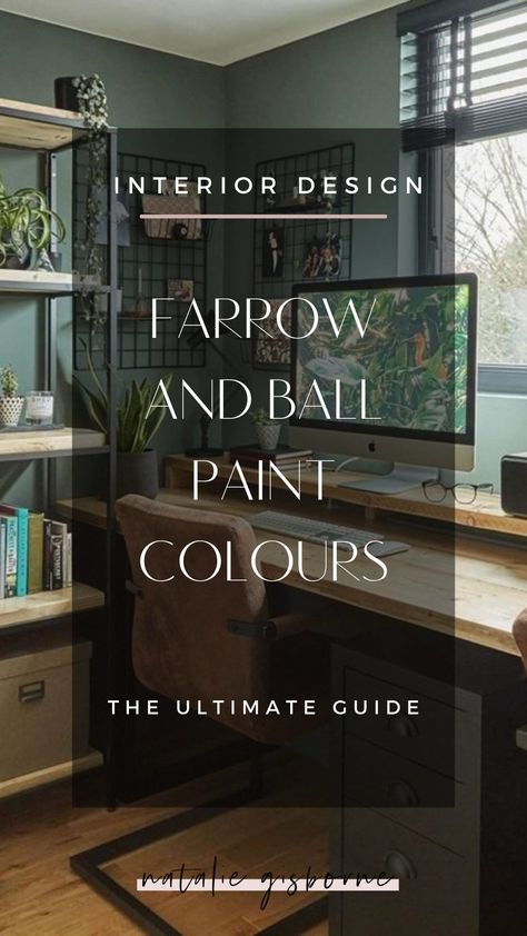 Fallow Ball Paint, Farrow And Ball Paint Combinations, How To Decide What Color To Paint Walls, Farrow And Ball Tar, Farrow And Ball Study, Farrow And Ball Inspiration, Pantalon Farrow And Ball, Farrow And Ball Office Colours, Book Room Red Farrow And Ball