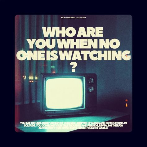 ~ 19 OF 365 • "Who are you when no one is watching?👀 As a graphic designer, "unseen" captures the essence of creativity that often goes unnoticed in the hustle and bustle of daily life. It represents the ideas, concepts, and artistic visions that remain hidden behind closed doors, waiting to be brought to life. Just like the blank screen of a television, the unseen potential in your mind holds countless possibilities for designs that have yet to be realized, reflecting the quiet moments of i... Who Are You When No Ones Watching, When No One Is Watching, Blank Screen, Behind Closed Doors, The Hustle, Quiet Moments, Closed Doors, The Quiet, Bts Jungkook