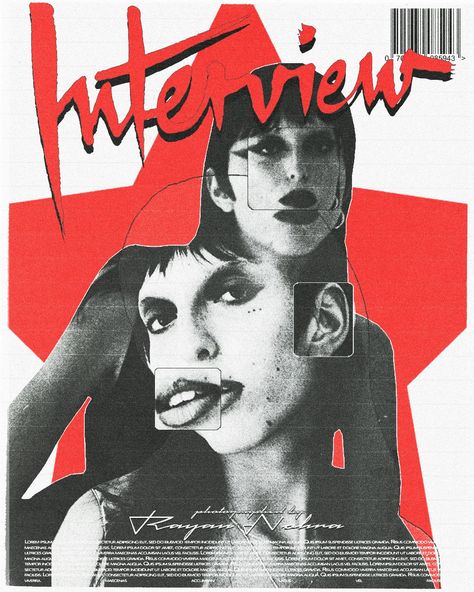 Grunge Magazine Cover, Magazine Cover Graphic Design, Grunge Magazine, Cover Graphic Design, Art Zine, Desain Buklet, Interview Magazine, Event Poster Design, Graphic Poster Art