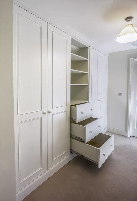 Fitted Victorian Bedrooms & Wardrobes | Built in Solutions White Fitted Wardrobes Bedroom, Victorian Bedroom Wardrobe, White Built In Wardrobe, Fitted Wardrobe Ideas Built Ins, Built In Wardrobe Ideas Bedrooms, Built In Shelves Bedroom, White Fitted Wardrobes, Traditional Fitted Wardrobes, Fitted Wardrobe Ideas