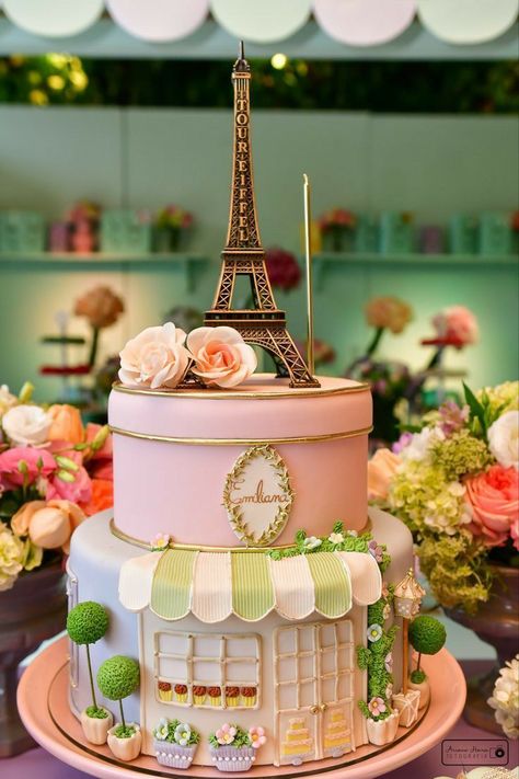 25th Anniversary Cake Ideas, Thanksgiving Desserts Cake, Anniversary Cake Ideas, Paris Birthday Cakes, Parisian Cake, 25th Anniversary Cake, Bolo Paris, Paris Themed Cakes, America Flag Wallpaper