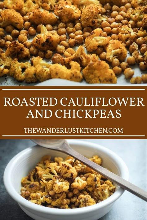 Spice up your dinner routine with our Roasted Cauliflower and Chickpeas. This side dish blends robust spices with the earthy tones of roasted cauliflower with chickpeas for an unforgettable spice kick. Cauliflower And Chickpeas, Chickpeas Recipe, Vindaloo, Chickpea Recipes, Curry Dishes, Roasted Cauliflower, Inspired Recipes, Kitchen Recipes, Chickpeas