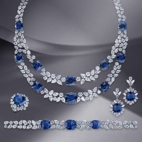 Blue Sapphire Diamond Necklace, Sapphire Jewelry Set, Sapphire Diamond Necklace, Blue Diamond Jewelry, Blue Jewelry Set, Blue Sapphire Jewelry, Diamond Jewelry Set, Blue Sapphire Necklace, Diamond Necklace Designs