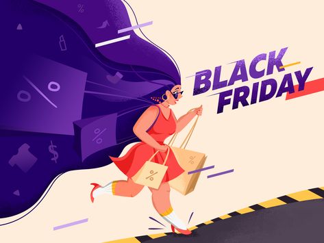 It’s Black Friday folks! Many companies are offering their best deals of the year, don’t miss a good one! Shop till you drop. Black Friday Illustration, Black Friday Images, Friday Illustration, Screen Illustration, Landing Page Illustration, Animated Illustration, Ui Illustration, Spot Illustration, Friday Images