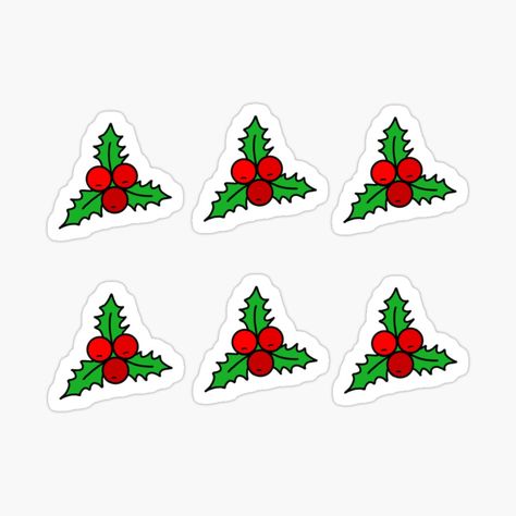 Get my art printed on awesome products. Support me at Redbubble #RBandME: https://www.redbubble.com/i/sticker/Mistletoe-Pack-by-CianiCentral/63721572.EJUG5?asc=u Stickers Printable Cute, Mistletoe Printable, Christmas Stickers Printable, Christmas Mistletoe, Printable Cute, Weird Holidays, Stickers Printable, Christmas Stickers, Printable Stickers