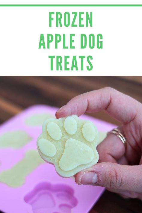 These Frozen Apple Dog Treats are the perfect summer treat for your pup. Made with simple ingredients, these treats are as fun to make as they are for your dog to eat! Apple Dog Treats, Frozen Apple, Freezing Apples, Summer Treats, Dog Treats, Simple Ingredient, Perfect Summer, Cucumber, Yogurt