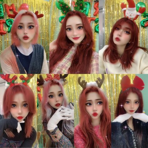 Dreamcatcher Group Photo Ot7, Dreamcatcher Christmas Icons, Dreamcatcher Christmas, Ot7 Dreamcatcher, Dreamcatcher Ot7, Dreamcatcher Album Collection, Sua Halloween Dreamcatcher, Christmas Icons, The Dreamers