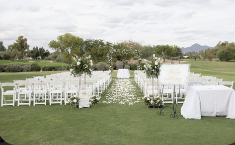 Golf Course Wedding Ceremony, Wedding Golf, Golf Course Photography, Famous Golf Courses, Golf Wedding, Wedding Glamour, Biblical Marriage, Golf Course Wedding, Best Golf Courses