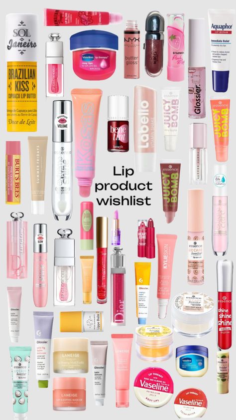 Lip Balm Collection, Lip Gloss Collection, Shower Skin Care, Makeup Needs, Lip Products, Lip Butter, Makeup To Buy, Body Makeup, Lip Glow