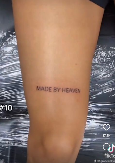 Tattoo Ideas For Above The Knee, Above The Knee Tattoo Quote, Knee Tattoo, Word Tattoos, Cute Tattoos, Above The Knee, The Knee, Tattoo Quotes, Tatting